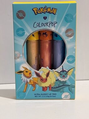 Pokemon x Colorpop Glossy Lip Trio